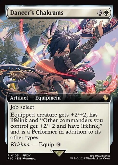 Dancer's Chakrams in the group Magic the Gathering / Sets / Final Fantasy Drop / Final Fantasy Commander at Proxyprinters.com (103293)