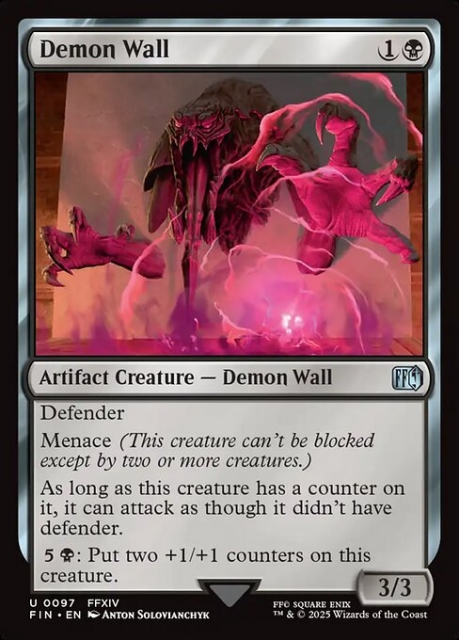 Demon Wall in the group Magic the Gathering / Sets / Final Fantasy Drop / Final Fantasy at Proxyprinters.com (103294)