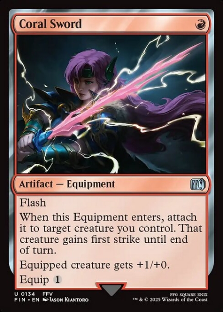 Coral Sword in the group Magic the Gathering / Sets / Final Fantasy Drop / Final Fantasy at Proxyprinters.com (103295)