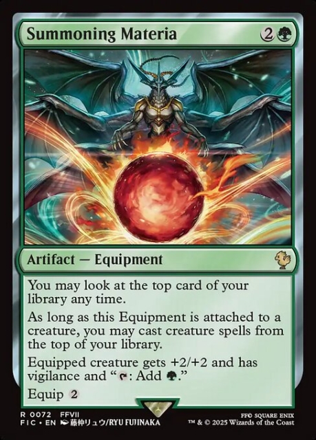 Summoning Materia in the group Magic the Gathering / Sets / Final Fantasy Drop / Final Fantasy Commander at Proxyprinters.com (103303)