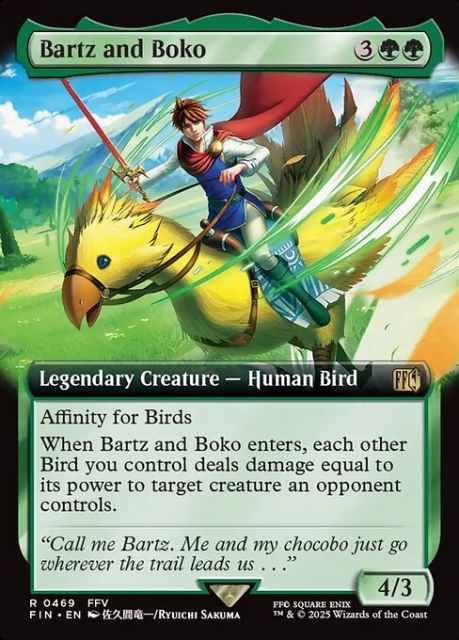 Bartz and Boko in the group Magic the Gathering / Sets / Final Fantasy Drop / Final Fantasy at Proxyprinters.com (103319)