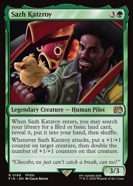 Sazh Katzroy in the group Magic the Gathering / Sets / Final Fantasy Drop / Final Fantasy at Proxyprinters.com (103324)