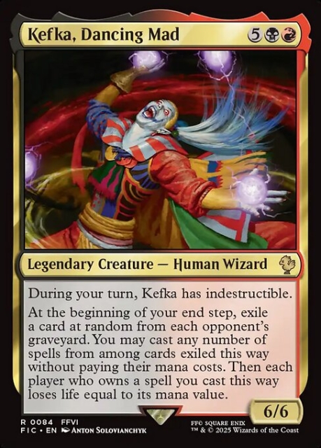 Kefka, Dancing Mad in the group Magic the Gathering / Sets / Final Fantasy Drop / Final Fantasy Commander at Proxyprinters.com (103336)
