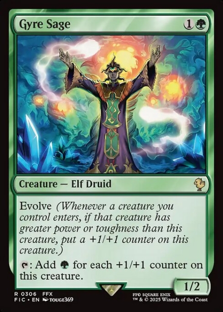 Gyre Sage in the group Magic the Gathering / Sets / Final Fantasy Drop / Final Fantasy Commander at Proxyprinters.com (103342)