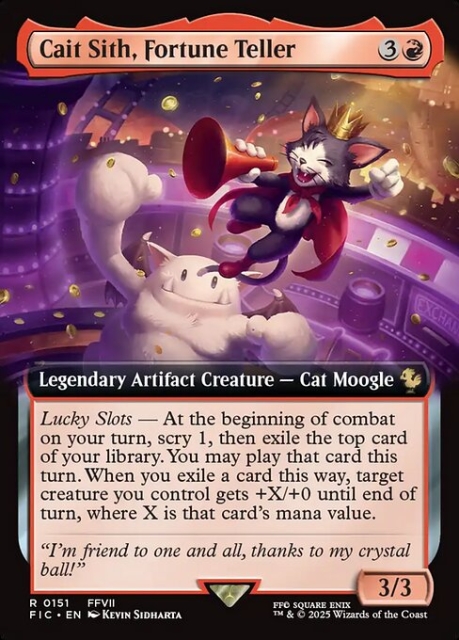 Cait Sith, Fortune Teller in the group Magic the Gathering / Sets / Final Fantasy Drop / Final Fantasy Commander at Proxyprinters.com (103355)