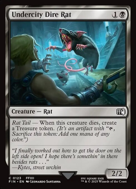 Undercity Dire Rat in the group Magic the Gathering / Sets / Final Fantasy Drop / Final Fantasy at Proxyprinters.com (103356)