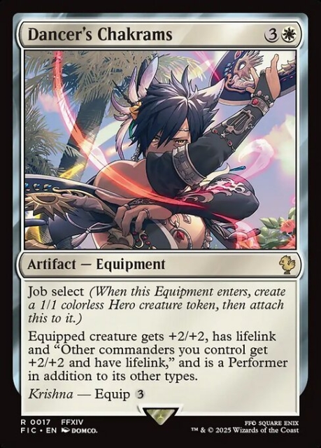 Dancer's Chakrams in the group Magic the Gathering / Sets / Final Fantasy Drop / Final Fantasy Commander at Proxyprinters.com (103358)