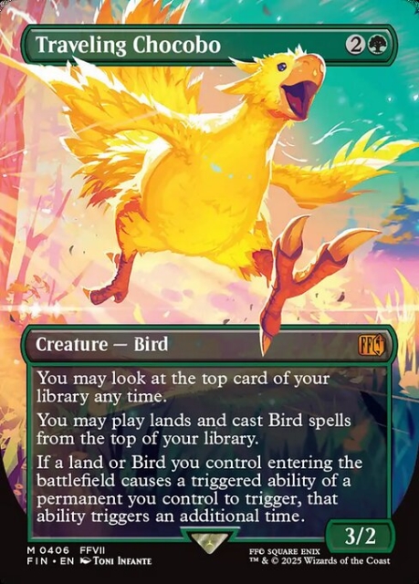 Traveling Chocobo in the group Magic the Gathering / Sets / Final Fantasy Drop / Final Fantasy at Proxyprinters.com (103362)