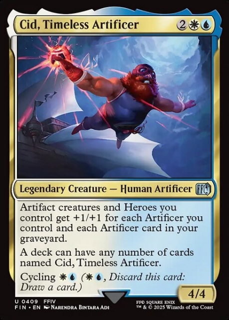 Cid, Timeless Artificer in the group Magic the Gathering / Sets / Final Fantasy Drop / Final Fantasy at Proxyprinters.com (103370)