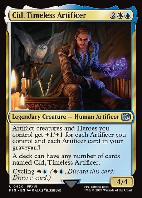 Cid, Timeless Artificer in the group Magic the Gathering / Sets / Final Fantasy Drop / Final Fantasy at Proxyprinters.com (103371)