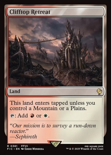 Clifftop Retreat in the group Magic the Gathering / Sets / Final Fantasy Drop / Final Fantasy Commander at Proxyprinters.com (103374)