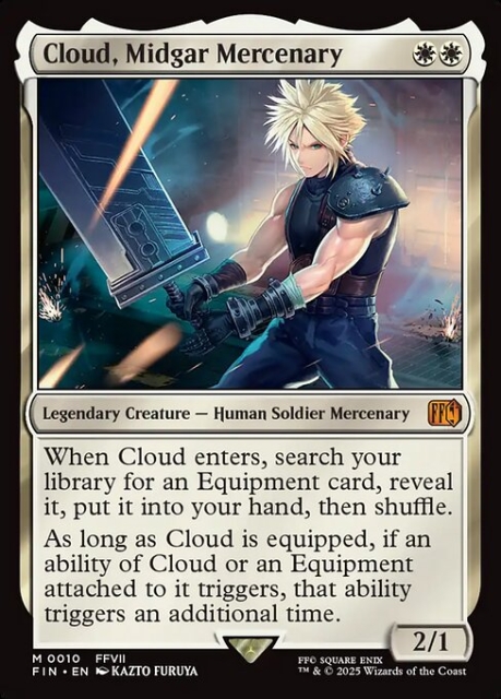 Cloud, Midgar Mercenary in the group Magic the Gathering / Sets / Final Fantasy Drop / Final Fantasy at Proxyprinters.com (103377)