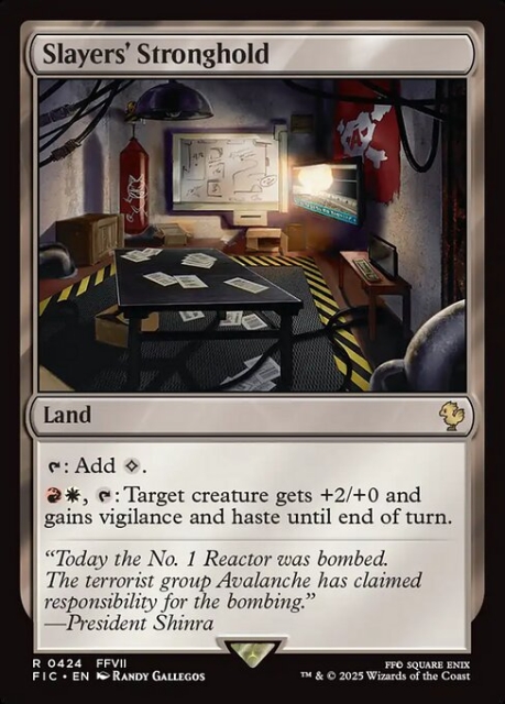 Slayers' Stronghold in the group Magic the Gathering / Sets / Final Fantasy Drop / Final Fantasy Commander at Proxyprinters.com (103393)