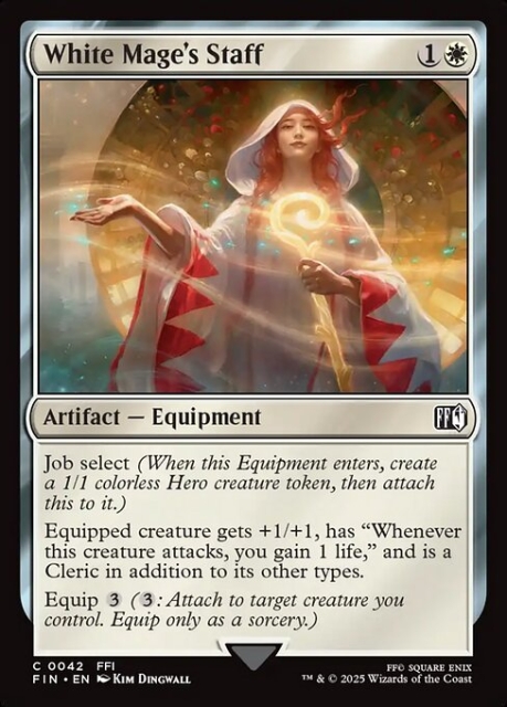 White Mage's Staff in the group Magic the Gathering / Sets / Final Fantasy Drop / Final Fantasy at Proxyprinters.com (103394)