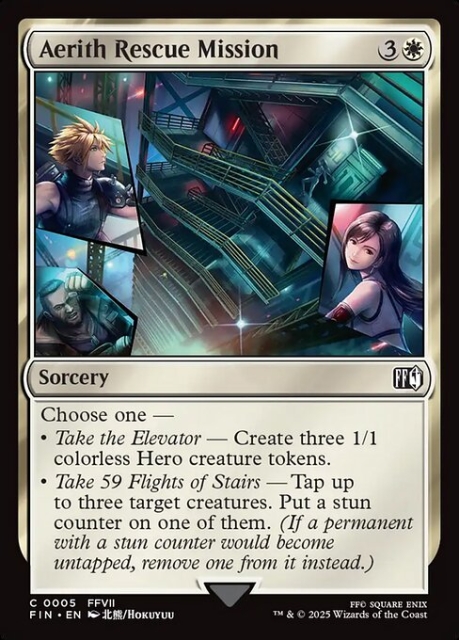 Aerith Rescue Mission in the group Magic the Gathering / Sets / Final Fantasy Drop / Final Fantasy at Proxyprinters.com (103395)