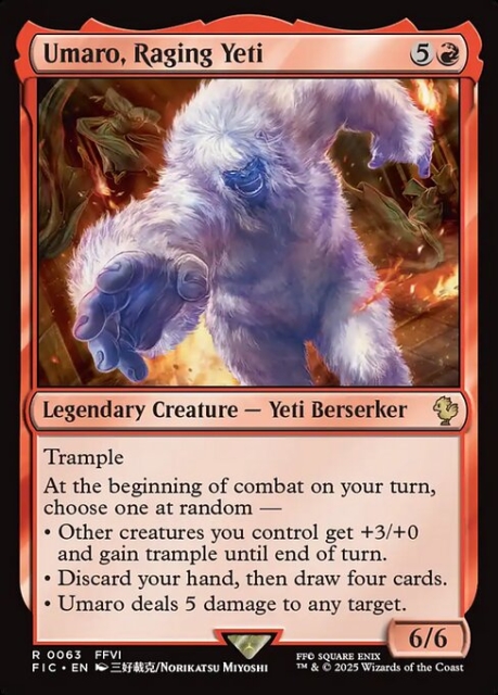 Umaro, Raging Yeti in the group Magic the Gathering / Sets / Final Fantasy Drop / Final Fantasy Commander at Proxyprinters.com (103397)