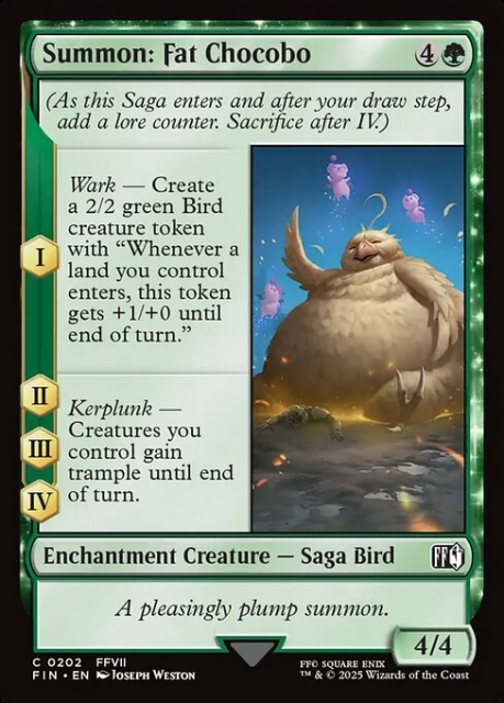 Summon: Fat Chocobo in the group Magic the Gathering / Sets / Final Fantasy Drop / Final Fantasy at Proxyprinters.com (103400)
