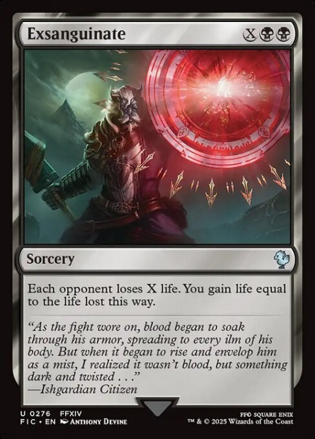 Exsanguinate in the group Magic the Gathering / Sets / Final Fantasy Drop / Final Fantasy Commander at Proxyprinters.com (103403)