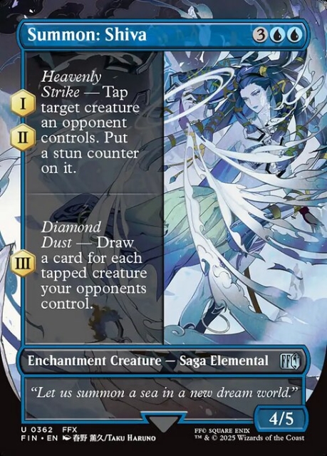 Summon: Shiva in the group Magic the Gathering / Sets / Final Fantasy Drop / Final Fantasy at Proxyprinters.com (103406)