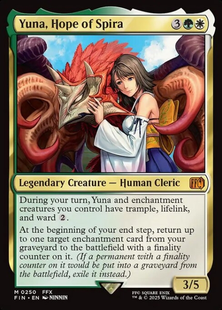 Yuna, Hope of Spira in the group Magic the Gathering / Sets / Final Fantasy Drop / Final Fantasy at Proxyprinters.com (103415)