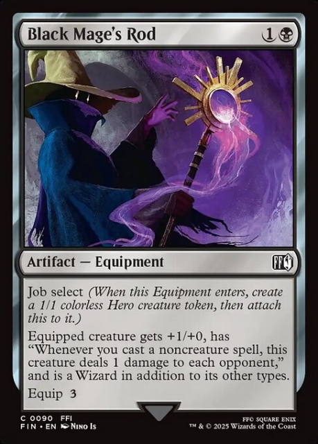 Black Mage's Rod in the group Magic the Gathering / Sets / Final Fantasy Drop / Final Fantasy at Proxyprinters.com (103416)