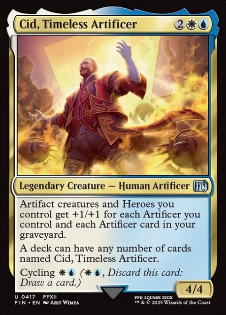 Cid, Timeless Artificer in the group Magic the Gathering / Sets / Final Fantasy Drop / Final Fantasy at Proxyprinters.com (103425)