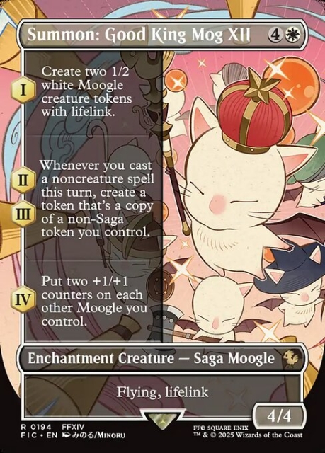 Summon: Good King Mog XII in the group Magic the Gathering / Sets / Final Fantasy Drop / Final Fantasy Commander at Proxyprinters.com (103429)