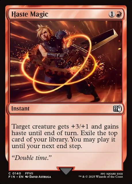 Haste Magic in the group Magic the Gathering / Sets / Final Fantasy Drop / Final Fantasy at Proxyprinters.com (103430)