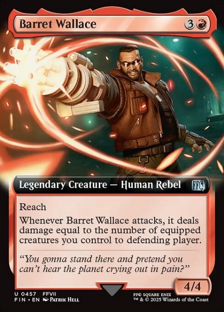 Barret Wallace in the group Magic the Gathering / Sets / Final Fantasy Drop / Final Fantasy at Proxyprinters.com (103432)