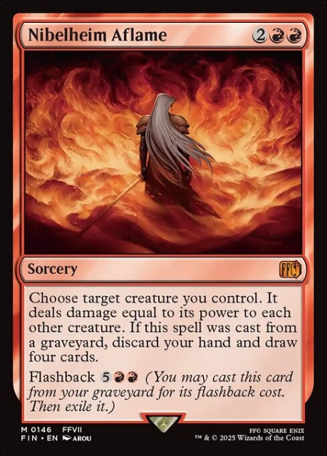 Nibelheim Aflame in the group Magic the Gathering / Sets / Final Fantasy Drop / Final Fantasy at Proxyprinters.com (103435)
