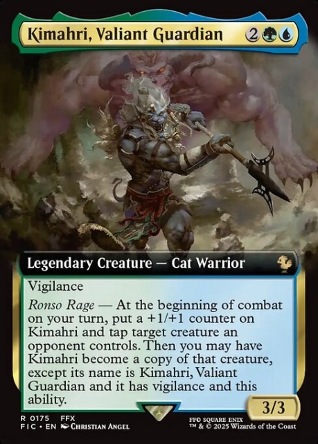 Kimahri, Valiant Guardian in the group Magic the Gathering / Sets / Final Fantasy Drop / Final Fantasy Commander at Proxyprinters.com (103442)