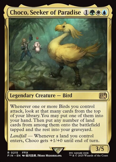 Choco, Seeker of Paradise in the group Magic the Gathering / Sets / Final Fantasy Drop / Final Fantasy at Proxyprinters.com (103443)