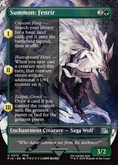 Summon: Fenrir in the group Magic the Gathering / Sets / Final Fantasy Drop / Final Fantasy at Proxyprinters.com (103447)