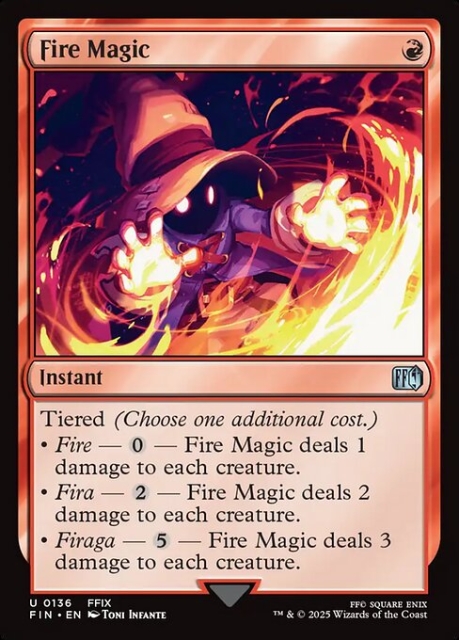 Fire Magic in the group Magic the Gathering / Sets / Final Fantasy Drop / Final Fantasy at Proxyprinters.com (103448)