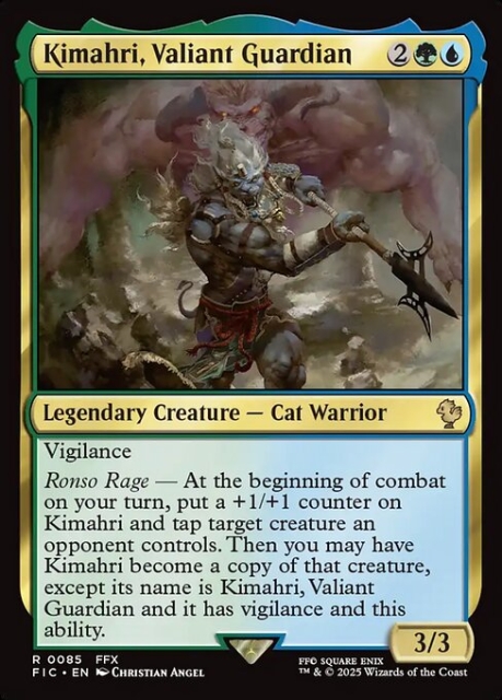 Kimahri, Valiant Guardian in the group Magic the Gathering / Sets / Final Fantasy Drop / Final Fantasy Commander at Proxyprinters.com (103450)