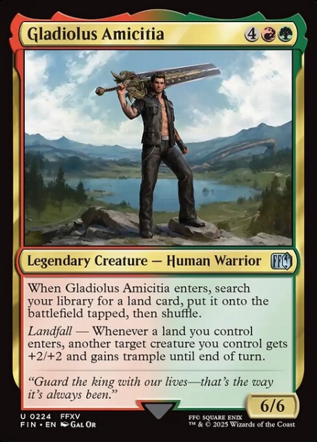 Gladiolus Amicitia in the group Magic the Gathering / Sets / Final Fantasy Drop / Final Fantasy at Proxyprinters.com (103460)