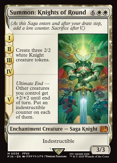Summon: Knights of Round in the group Magic the Gathering / Sets / Final Fantasy Drop / Final Fantasy at Proxyprinters.com (103464)