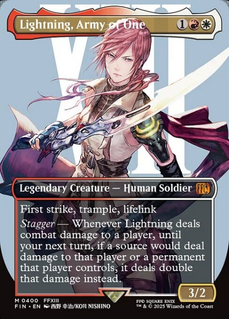 Lightning, Army of One in the group Magic the Gathering / Sets / Final Fantasy Drop / Final Fantasy at Proxyprinters.com (103471)