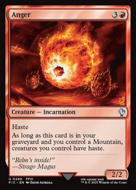 Anger in the group Magic the Gathering / Sets / Final Fantasy Drop / Final Fantasy Commander at Proxyprinters.com (103481)