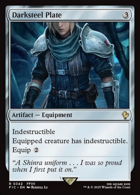Darksteel Plate in the group Magic the Gathering / Sets / Final Fantasy Drop / Final Fantasy Commander at Proxyprinters.com (103485)