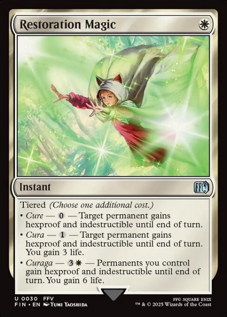 Restoration Magic in the group Magic the Gathering / Sets / Final Fantasy Drop / Final Fantasy at Proxyprinters.com (103486)