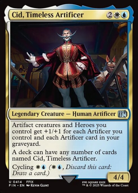 Cid, Timeless Artificer in the group Magic the Gathering / Sets / Final Fantasy Drop / Final Fantasy at Proxyprinters.com (103496)