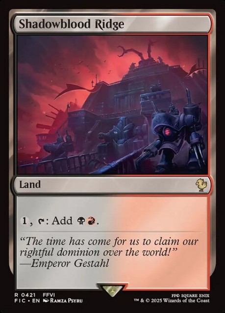 Shadowblood Ridge in the group Magic the Gathering / Sets / Final Fantasy Drop / Final Fantasy Commander at Proxyprinters.com (103502)