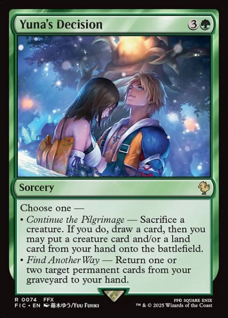 Yuna's Decision in the group Magic the Gathering / Sets / Final Fantasy Drop / Final Fantasy Commander at Proxyprinters.com (103513)