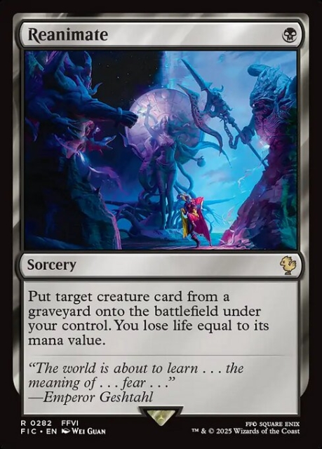 Reanimate in the group Magic the Gathering / Sets / Final Fantasy Drop / Final Fantasy Commander at Proxyprinters.com (103538)