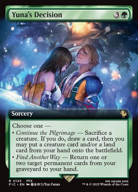Yuna's Decision in the group Magic the Gathering / Sets / Final Fantasy Drop / Final Fantasy Commander at Proxyprinters.com (103544)