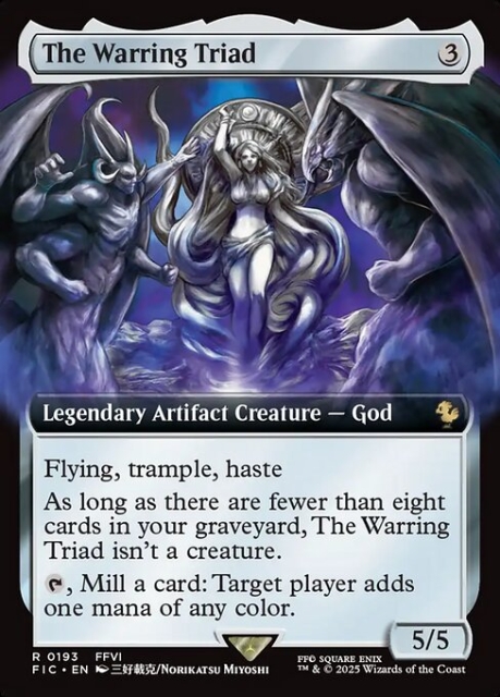 The Warring Triad in the group Magic the Gathering / Sets / Final Fantasy Drop / Final Fantasy Commander at Proxyprinters.com (103546)