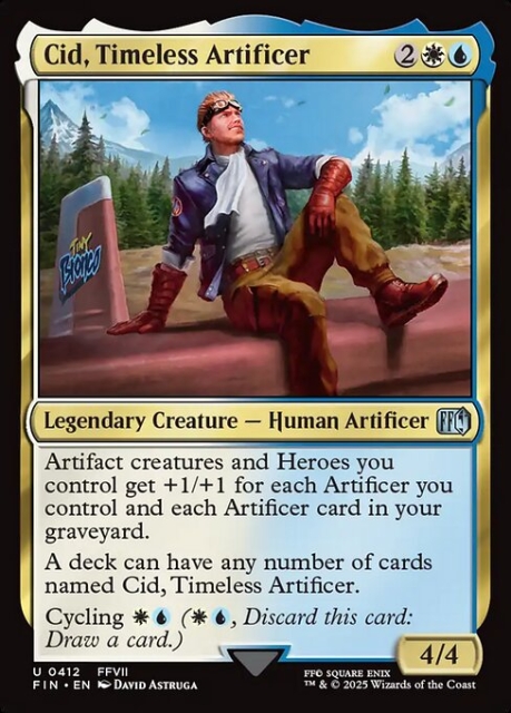 Cid, Timeless Artificer in the group Magic the Gathering / Sets / Final Fantasy Drop / Final Fantasy at Proxyprinters.com (103548)