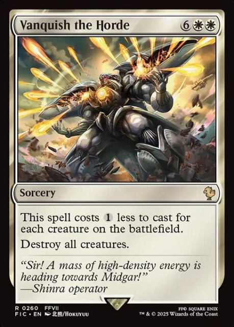 Vanquish the Horde in the group Magic the Gathering / Sets / Final Fantasy Drop / Final Fantasy Commander at Proxyprinters.com (103554)