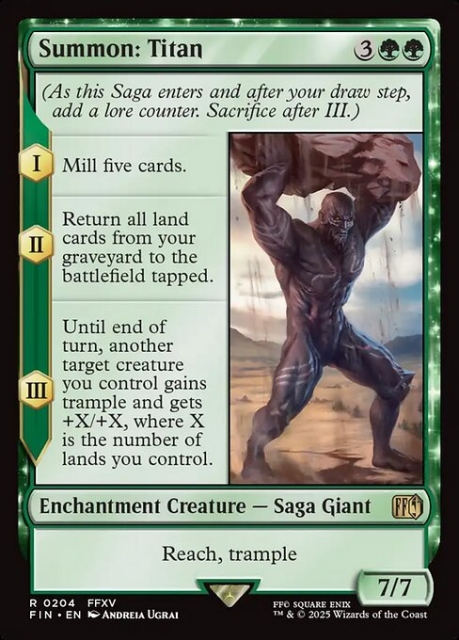 Summon: Titan in the group Magic the Gathering / Sets / Final Fantasy Drop / Final Fantasy at Proxyprinters.com (103560)